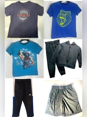 ⚡ Boys Size 4 Active & Play Outfit Bundle – 6-Piece Sporty Lot!